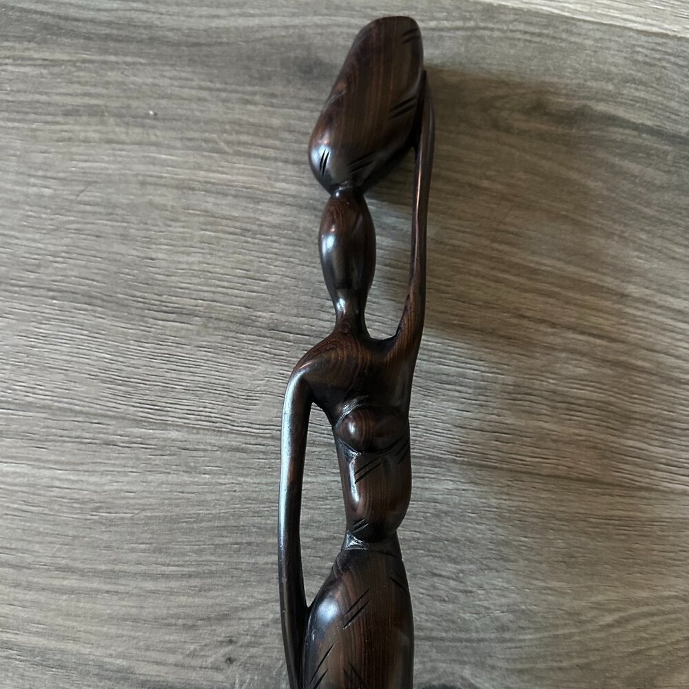 Hand-Carved Senegalese Wood Sculpture - From Senegal - Home Decor - Picture 5 of 8